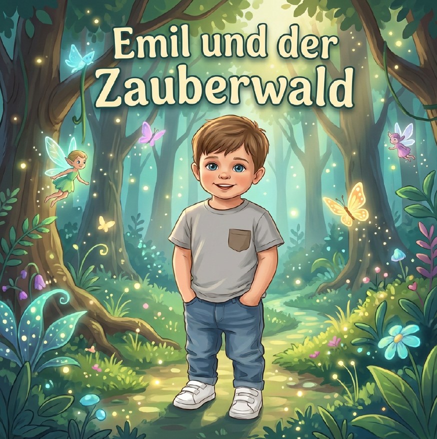 Personalisiertes Kinderbuch Cover - Emil und der Zauberwald