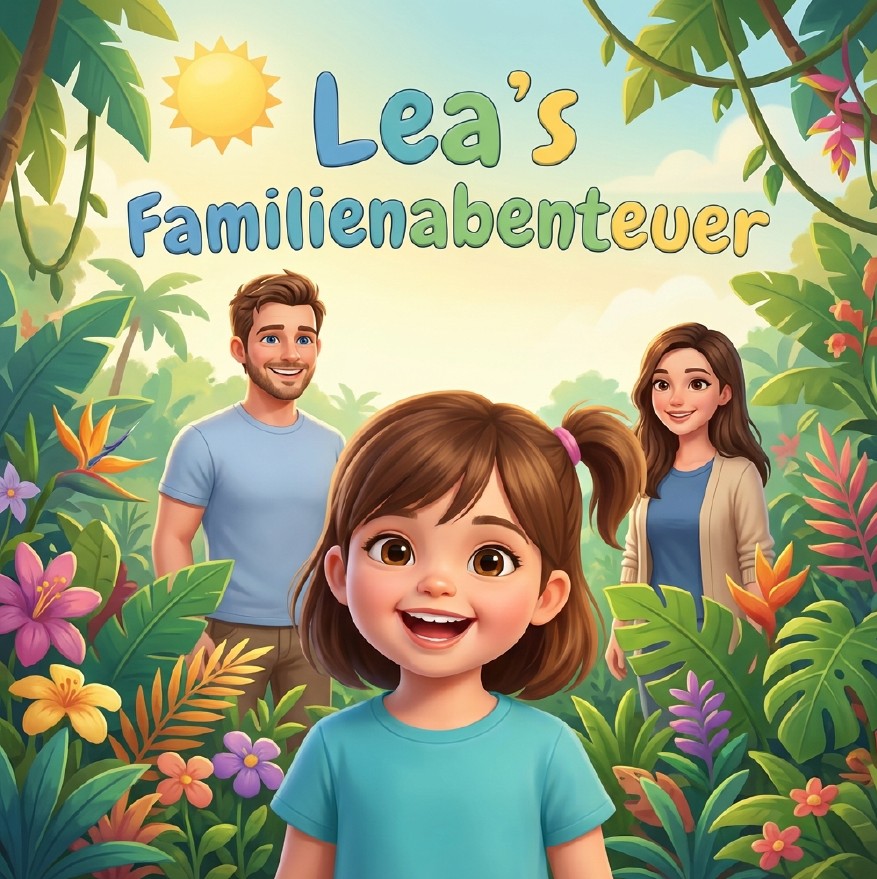 Kinderbuch personalisiert mit Familie - Leas Familienabenteuer